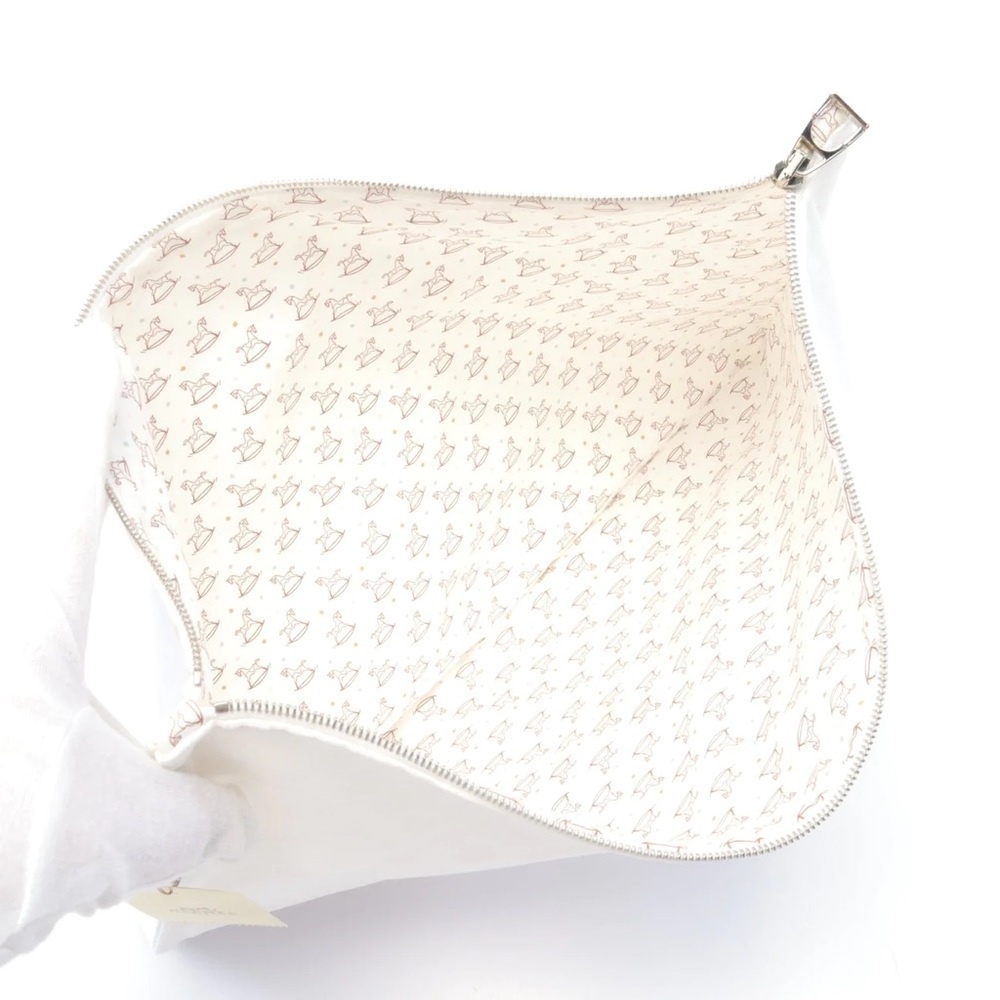 HERMES white gray pouch, new with tags.th tags. - Picture 3 of 4